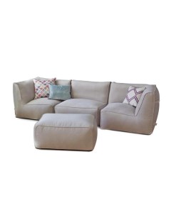 Модульный диван с двумя угловыми модулями Lite Белый 250 85 без механизма Kreslo