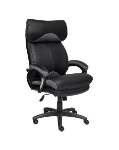 Кресло офисное DUKE кож зам ткань пластик черный серый Tetchair