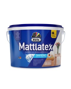 Краска моющаяся Mattlatex RD100 база 1 белая 9 л Dufa