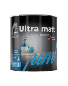 Краска моющаяся Home Ultra matt база 1 белая 0 9 л Dufa