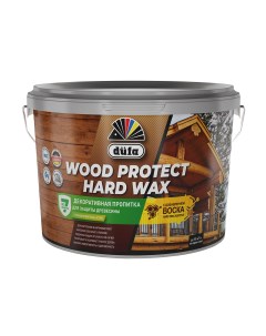 Антисептик Wood Protect Hard Wax декоративный для дерева бесцветный 2 5 л Dufa