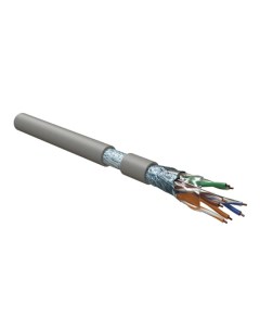 Интернет кабель витая пара F UTP 4PR CAT5e 4х2х0 51 мм экранированный LSZH Hyperline