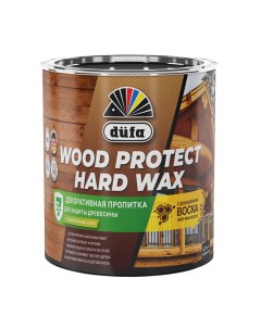 Антисептик Wood Protect Hard Wax декоративный для дерева ореховое дерево 0 75 л Dufa