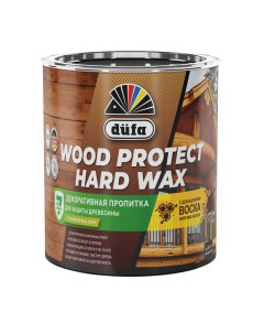 Антисептик Wood Protect Hard Wax декоративный для дерева бесцветный 0 75 л Dufa