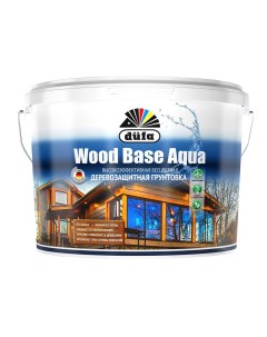 Антисептик Wood Base грунтовочный для дерева бесцветный 2 5 л Dufa