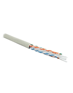 Интернет-кабель (витая пара) U/UTP 4PR CAT6 4х2х0,55 мм PVC (305 м) Hyperline