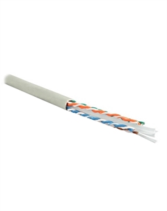 Интернет-кабель (витая пара) U/UTP 4PR CAT6 4х2х0,55 мм PVC Hyperline