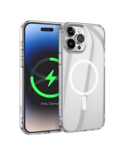Чехол накладка Light с MagSafe для iPhone 15 Pro прозрачный Hoco