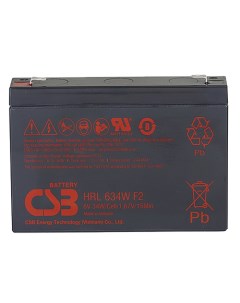 Аккумулятор для ИБП HRL634W F2 FR 9 А ч 6 В HRL634WF2 FR Csb
