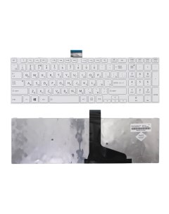 Клавиатура для ноутбука Toshiba L50D L70 A S50 белая с рамкой Azerty