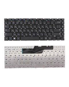 Клавиатура для ноутбука Samsung NP355V4C черная без рамки Azerty