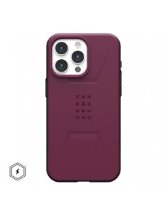 Чехол Civilian MagSafe для iPhone 15 Pro MAX 6 7 бордовый Bordeaux Uag