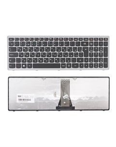 Клавиатура для ноутбука Lenovo Flex 15 S500 G505 черная с серой рамкой Azerty