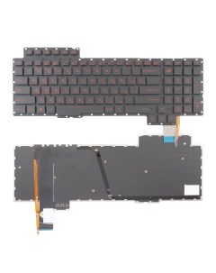 Клавиатура для ноутбука Asus G752 G752VM G752VS черная с подсветкой Azerty