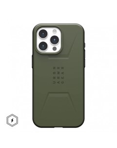 Чехол Civilian MagSafe для iPhone 15 Pro MAX 6 7 оливковый Olive Drab Uag