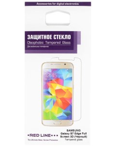 Защитное стекло для Samsung Galaxy S7 Edge Liquid Black Red line