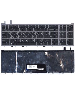Клавиатура для ноутбука Sony VGN AW черная с серой рамкой Оем