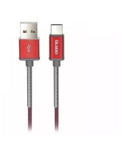 Кабель HD USB USB Type C 2 1А 1 2 м красный Olmio