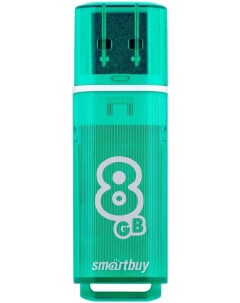 Флешка Glossy 8Gb Green SB8GBGS G Smartbuy