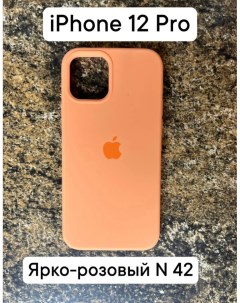 Силиконовый чехол накладка для Apple Iphone 12 12 PRO Ярко розовый 42 Dodobazar