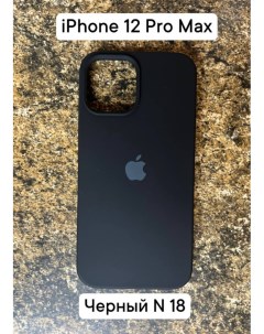 Силиконовый чехол накладка для Apple Iphone 12 PRO MAX Черный 18 Dodobazar