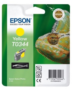 Картридж для струйного принтера C13T03444010 желтый оригинал Epson