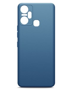 Чехол на Infinix Smart 6 Plus силиконовый синий Brozo