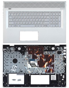 Клавиатура для HP Envy 17 BW 17T BW топкейс серебристый Vbparts