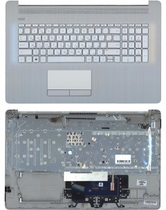 Клавиатура для HP 17 BY 17 CA топкейс серый Vbparts