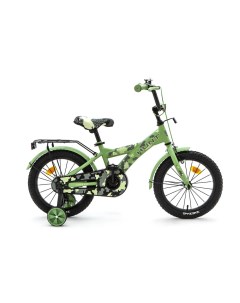 Велосипед детский двухколесных 16 HUNT Хаки зеленый Zigzag