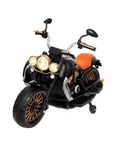 Электромобиль Мотоцикл Чоппер с коляской EVA цвет чёрный Nobrand