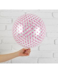 Шар полимерный Розовые сердечки 3744276 Bobo balloon
