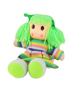 Мягкая игрушка Кукла в вязаном платье цвета МИКС Nobrand