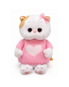 Мягкая игрушка Малышка Ли Ли в свитере с сердцем 20см Budi basa