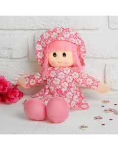 Мягкая игрушка Кукла в шляпке и платьишке цвета в ассортименте Nobrand