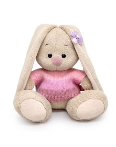 Мягкая игрушка Зайка Ми Принцесса в нежно розовом свитере 15 см Budi basa