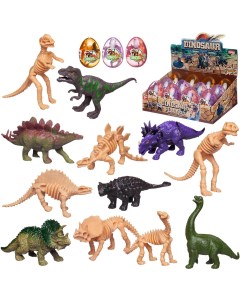 Фигурки Junfa в яйце Динозавр скелет динозавра 7 9см в дисплее Junfa toys