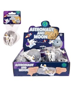 Игрушка антистресс Тянучка Астронавты на луне 5 5 см Junfa toys