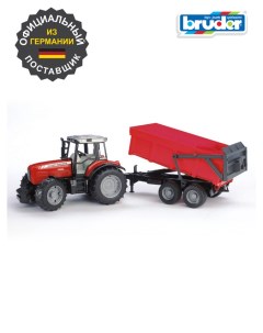 Трактор Massey ferguson 7480 с прицепом самосвалом Bruder