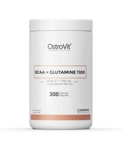 ОстроВит БЦАА Глутамин Supreme Capsule BCAA Glutamine 1100 mg 300 капсул Ostrovit