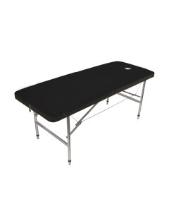 Массажный стол складной с регулировкой от 70 до 87см XL 190х70 см черный Your stol