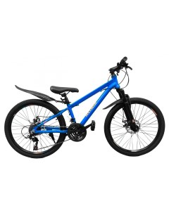 Велосипед 24 Disc 2021 11 5 синий ярко оранжевый Altair