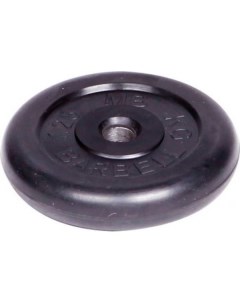 Обрезиненный диск Barbell d 51 мм чёрный 1 25 кг 446 Mb barbell