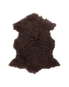 Коврик Chocolate 90 см овчина темно коричневый Henan prosper