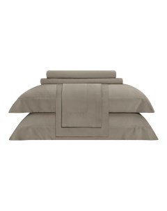 Комплект постельного белья Сенса евро эвкалиптовое волокно 50 х 70 см коричневый Togas