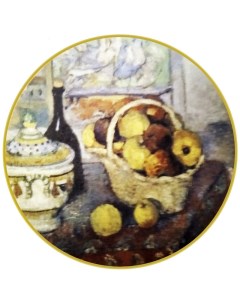 Декоративная тарелка Импрессионисты Натюрморт с суповой чашей Сезанн 10 см Nobrand