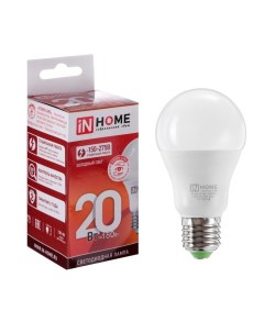 Лампа светодиодная LED A60 VC Е27 20 Вт 230 В 6500 К 1800 Лм In home