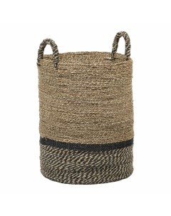 Корзина Seagrass Sintetis 36 х 47 см коричнево черная Rattan grand deco