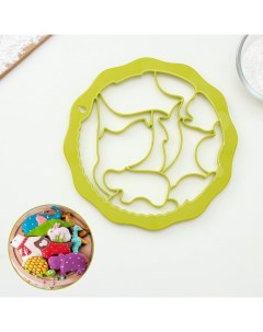 Форма для печенья Zoo зеленый Phibo