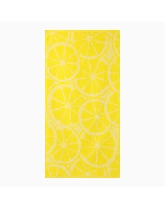 Полотенце Lemon color 100 х 150 см махровое желтое Дм